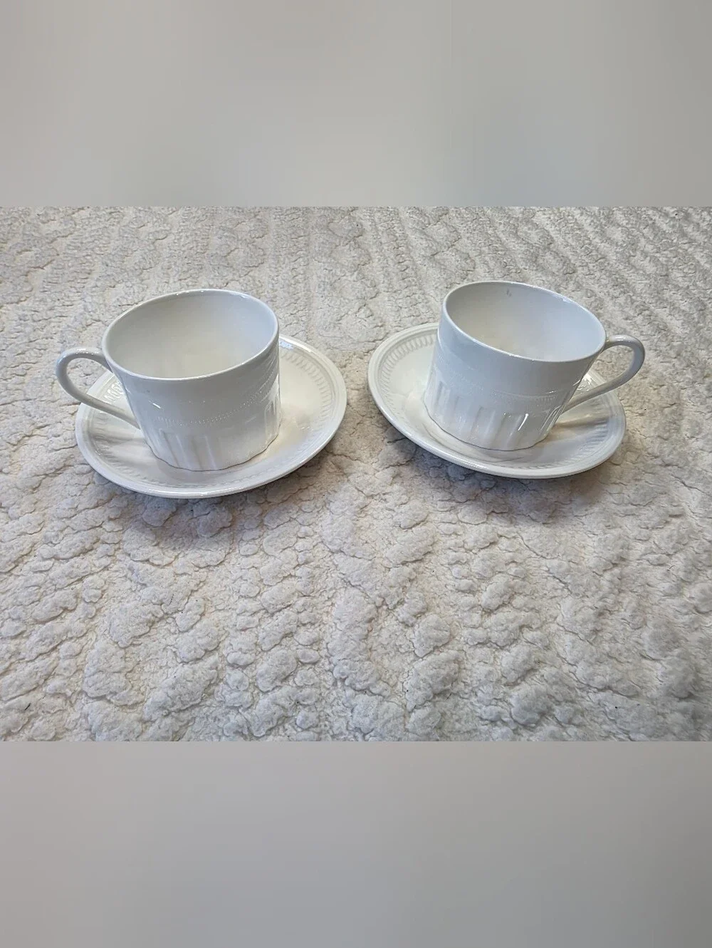 Wedgwood Colosseum Bicentenary Bone China Cups & Saucers Set of 2